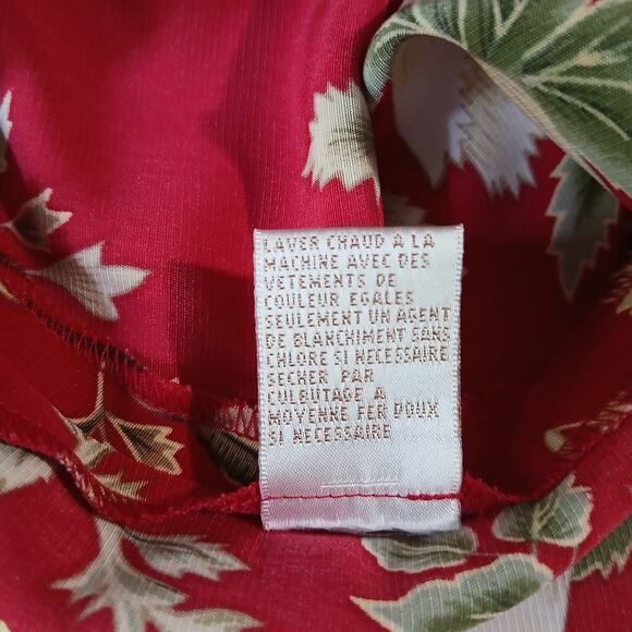 EP PRO 16 Red Floral Skort Polyester easy care no stretch see measurement photos - Picture 11 of 12